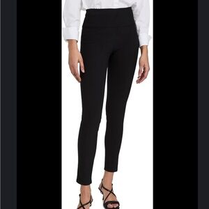 THEORY Yoke Legging Stretch Cotton New Bistretch Black EUC Sz M